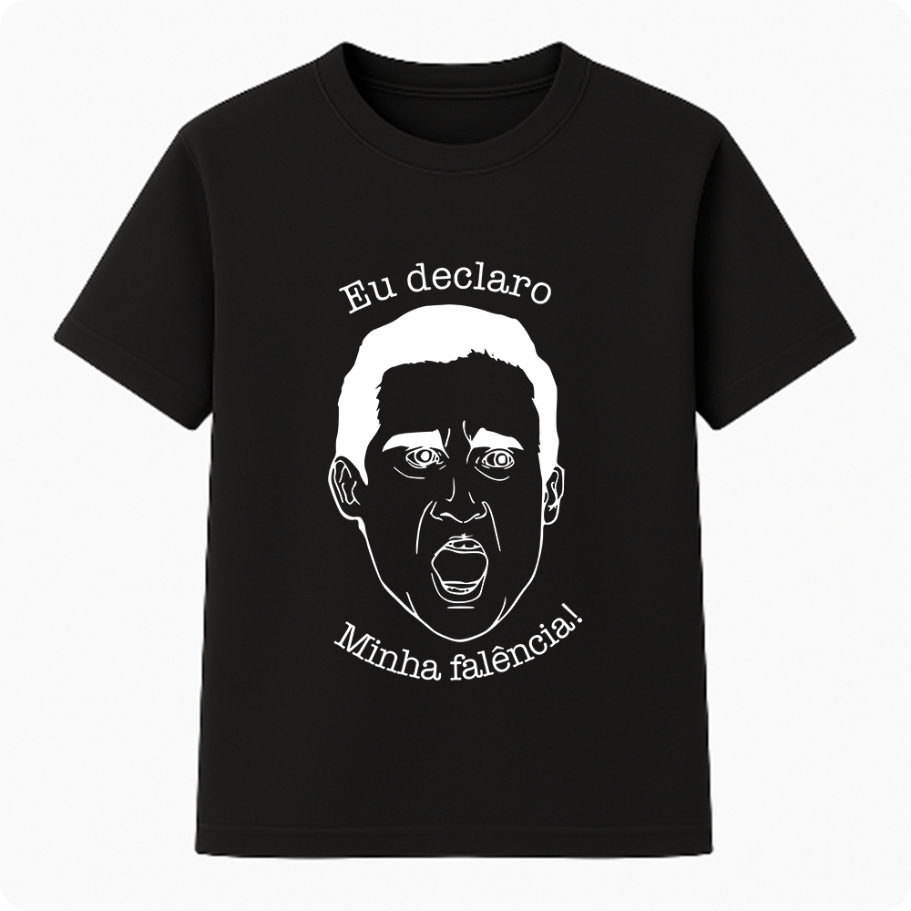 Camiseta Premium Unissex - Eu declaro minha falência!
