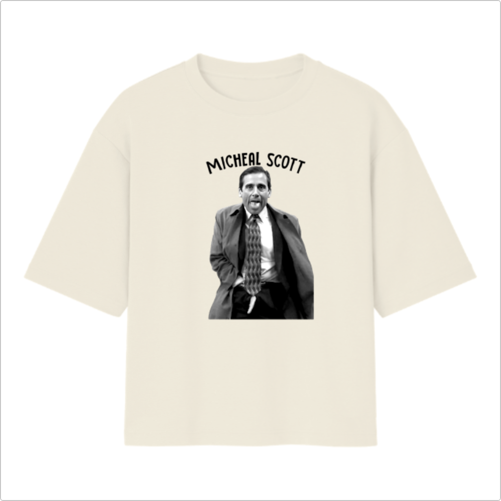 Camiseta Oversized - Michael Scott