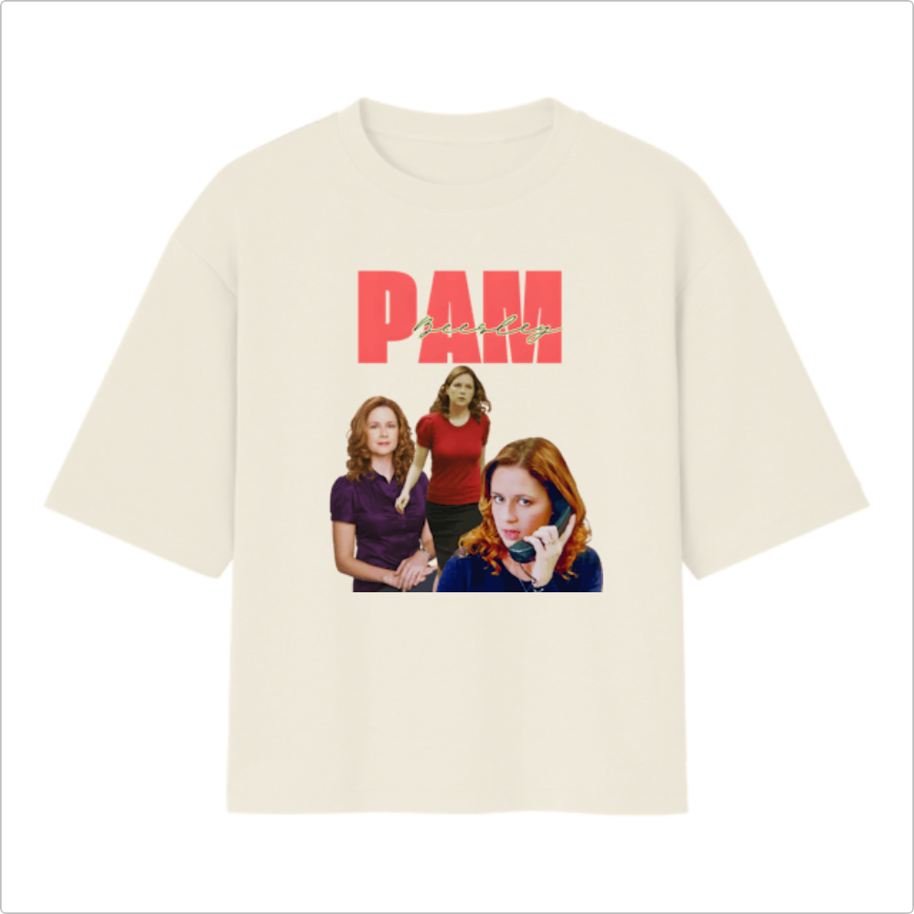 Camiseta Oversized - Pam Beesly