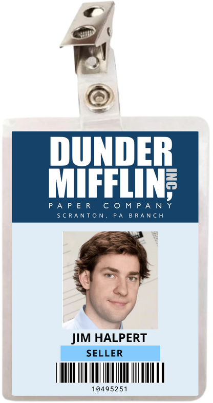 Camiseta Premimum - Crachá  Jim Halpert
