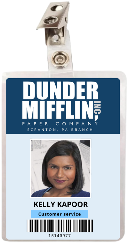 Camiseta Premimum - Crachá   Kelly Kapoor