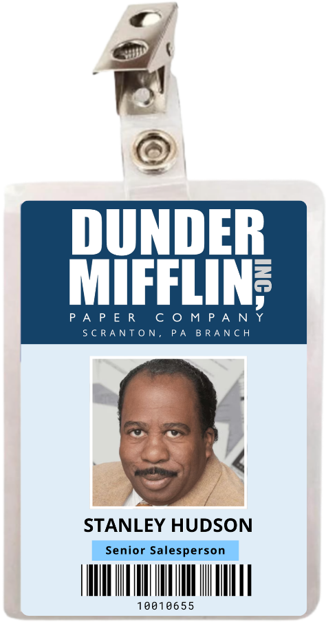 Camiseta Premimum - Crachá  Stanley Hudson