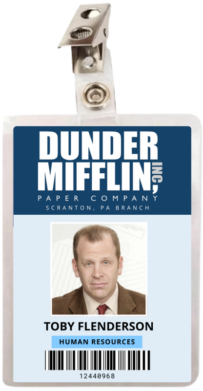 Camiseta Premimum - Crachá  Toby Flenderson