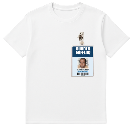 Camiseta Premimum - Crachá  Stanley Hudson