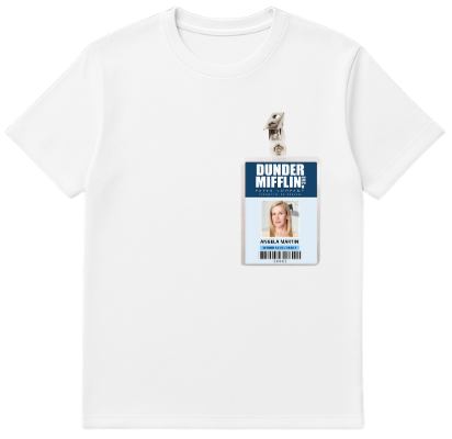 Camiseta Premimum - Crachá  Angela Martin