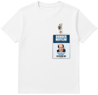 Camiseta Premimum - Crachá   Kevin Malone
