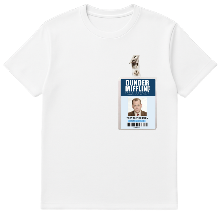 Camiseta Premimum - Crachá  Toby Flenderson