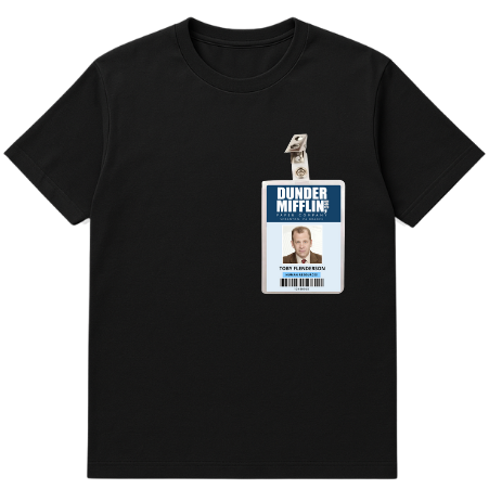 Camiseta Premimum - Crachá  Toby Flenderson