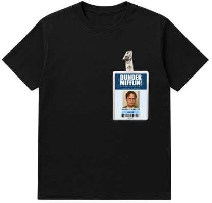 Camiseta Premimum - Crachá  Dwight