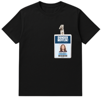 Camiseta Premimum - Crachá  Pamela Beesly