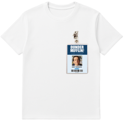 Camiseta Premimum - Crachá  Andy Barned
