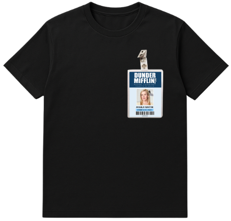 Camiseta Premimum - Crachá  Angela Martin