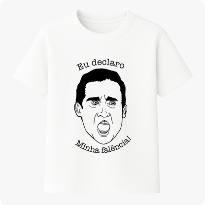 Camiseta Premium Unissex - Eu declaro minha falência!