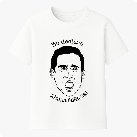 Camiseta Premium Unissex - Eu declaro minha falência!