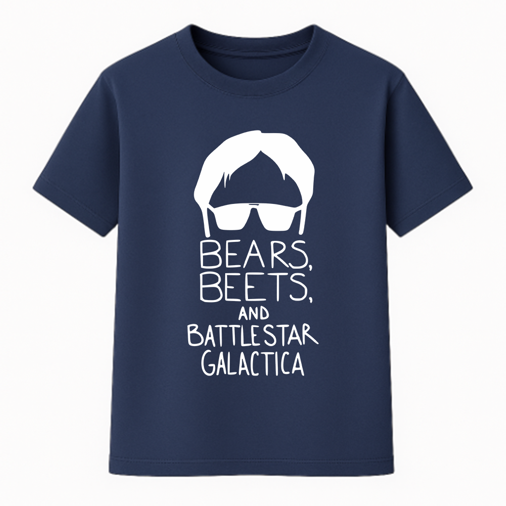 Camiseta Premium Unissex - Bears Beets and Battlestar Galactica