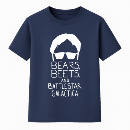 Camiseta Premium Unissex - Bears Beets and Battlestar Galactica