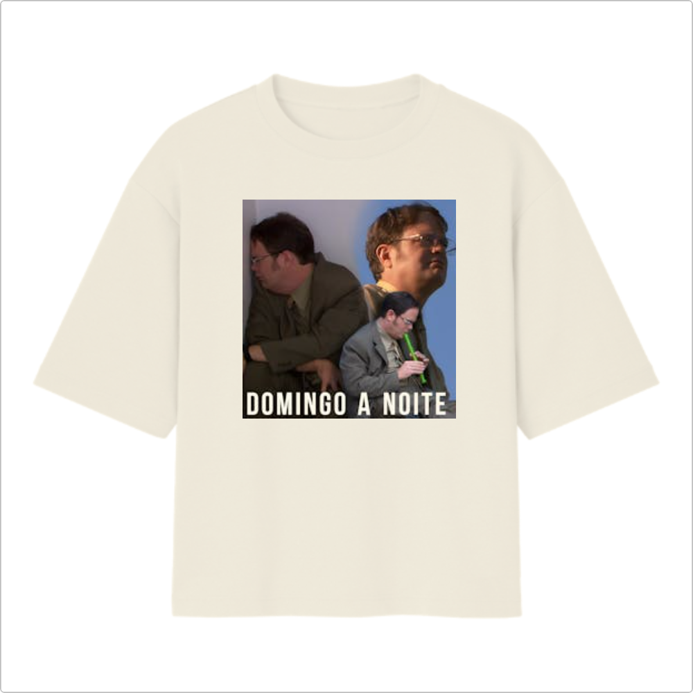 Camiseta Oversized -  Domingo a Noite