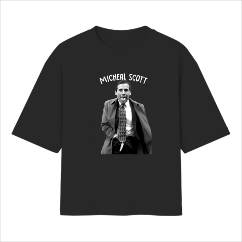 Camiseta Oversized - Michael Scott