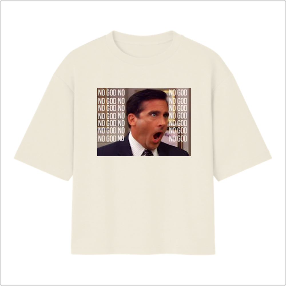 Camiseta Oversized - No God No !