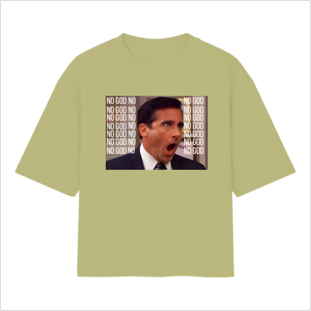 Camiseta Oversized - No God No !