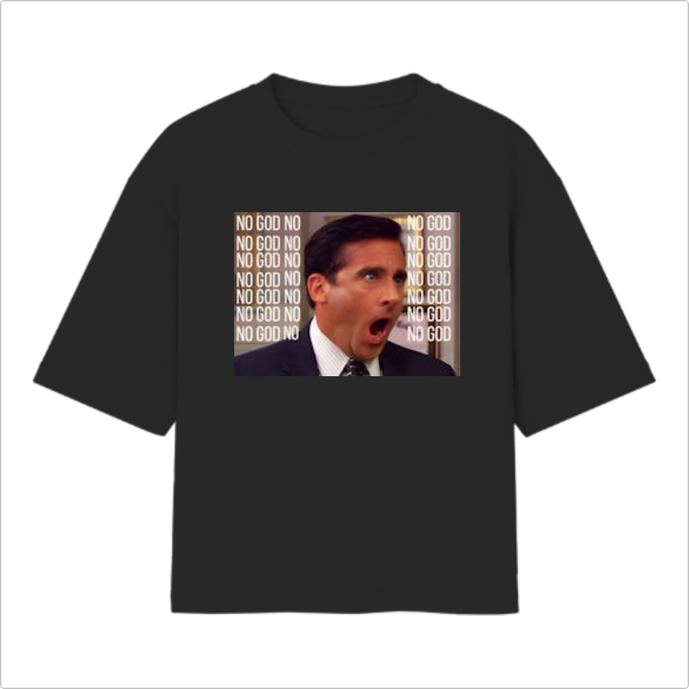 Camiseta Oversized - No God No !