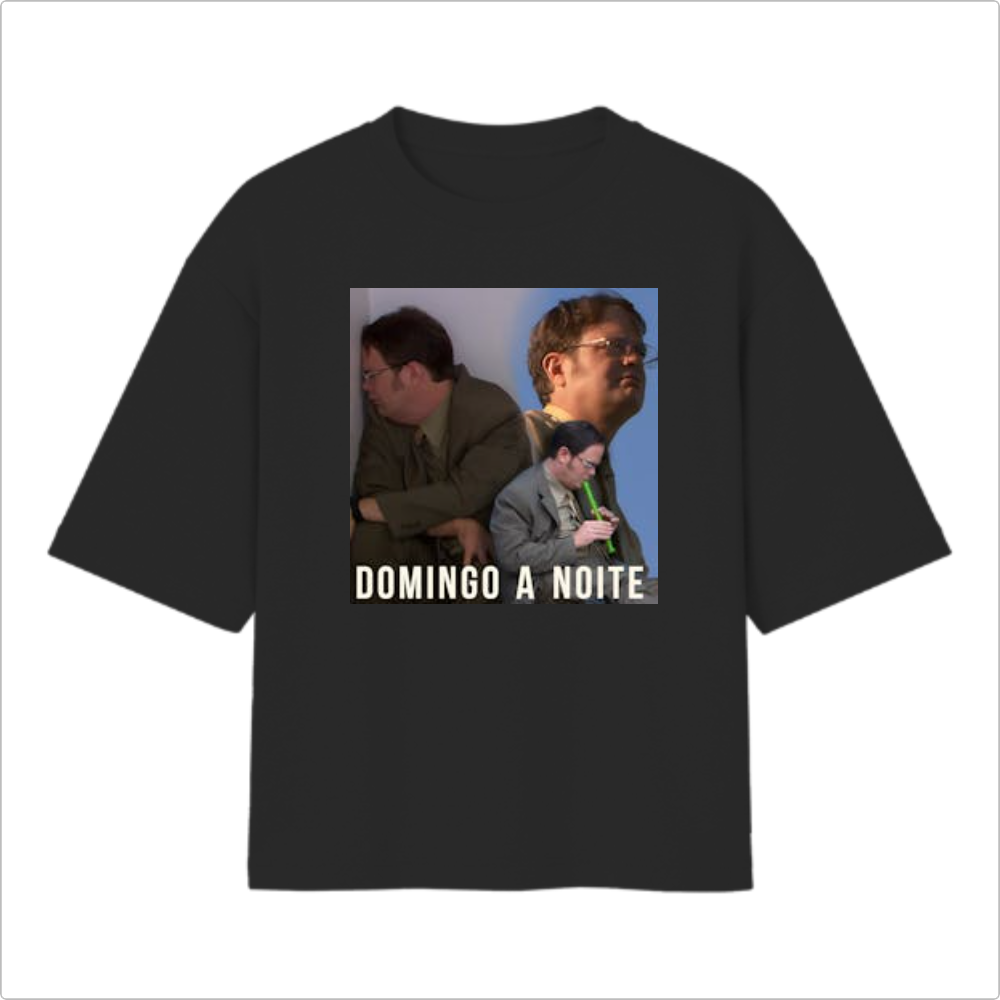 Camiseta Oversized -  Domingo a Noite
